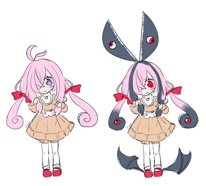 らくがき
なんとなくもみあげつかませてみたらアホ毛と合わせてハサミっぽいな……とか思ってクリーチャー化させてみた 