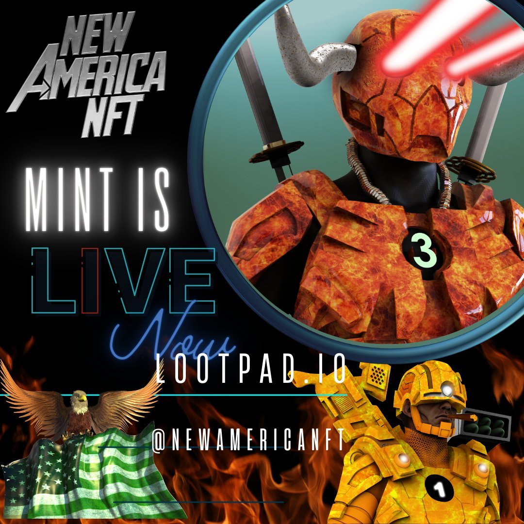 🥳To Help Celebrate <a href="/NEWAMERICANFT/">𝗡𝗲𝘄 𝗔𝗺𝗲𝗿𝗶𝗰𝗮 𝗡𝗙𝗧 (Sold Out)</a>
 
"LAUNCH THE ENFORCERS" 

🏆 We are Giving Away an ENFORCER NFT 🔥

To Enter ⏬ 

1. Follow <a href="/TheCRONOSking/">Everything crypto</a> &amp; <a href="/NEWAMERICANFT/">𝗡𝗲𝘄 𝗔𝗺𝗲𝗿𝗶𝗰𝗮 𝗡𝗙𝗧 (Sold Out)</a> 
2. Subscribe to the channel: youtube.com/c/EverythingCr…
3. ❤️/Rt 
4. Tag 3 friends 

#CRO #NFTs #NFTCommmunity