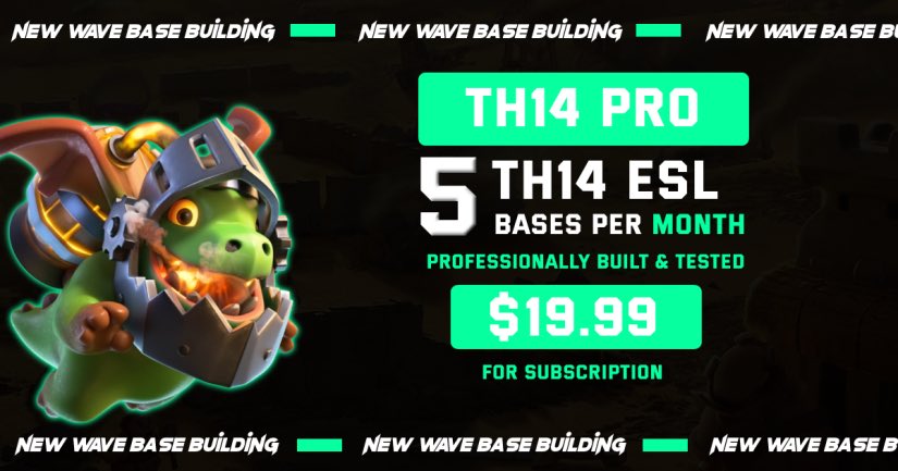 New ESL Patreon Tier 

5 ESL Bases + all the bases from previous tiers every month! 

Get your subscription now patreon.com/newwavebasebui…