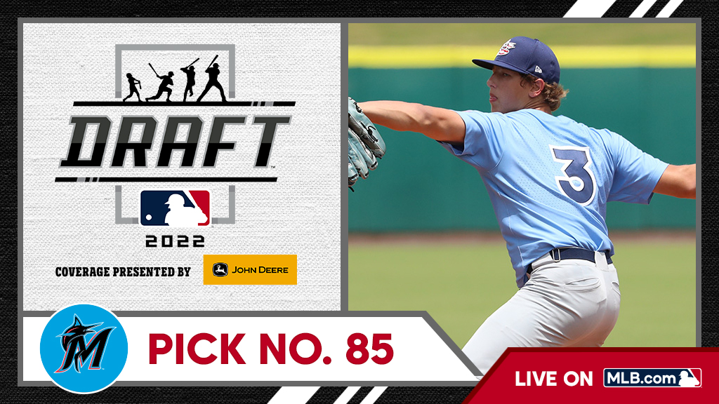 MLB Draft (@mlbdraft) on Twitter photo With the 85th pick, the <a href="/Marlins/">Miami Marlins</a> select Liberty (MO) right-handed pitcher Karson Milbrandt, No. 90 on the Top 250 Draft Prospects list.
Watch live: atmlb.com/3Ohkb8H With the 85th pick, the <a href="/Marlins/">Miami Marlins</a> select Liberty (MO) right-handed pitcher Karson Milbrandt, No. 90 on the Top 250 Draft Prospects list.
Watch live: atmlb.com/3Ohkb8H