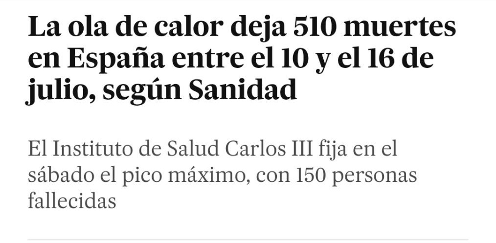 grodira's tweet photo. Email del Instituto de Salud Carlos III a periodistas sobre MoMo: No podéis titular que por la ola de calor han muerto X personas

El País: La ola de calor deja 510 muertes en España

🤷‍♂️🤦🤦‍♀️🤷‍♂️ https://t.co/z9ugfZgHc6