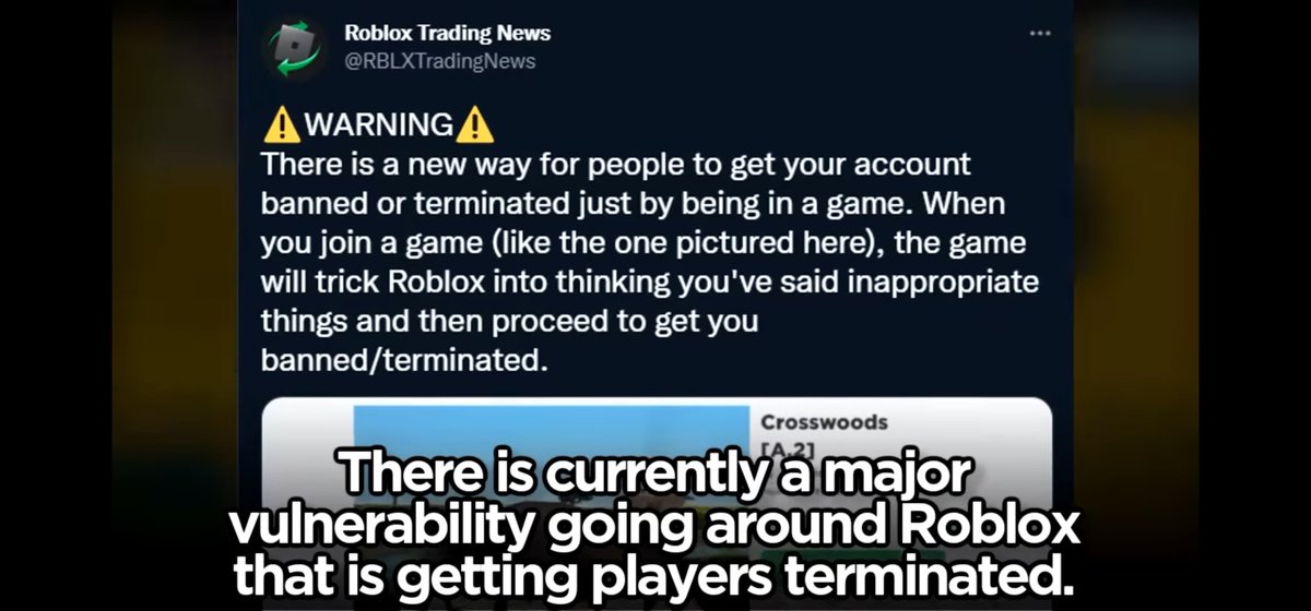 RobloxNewsUNOFF's tweet image. ! ⚠️ ! WARNING ! ⚠️ ! Becareful of any game you join, Your account could be terminated, There is a glitch where it tricks ROBLOX to make you say something, Example: &quot;I #### children&quot; Even when you don&apos;t type it. It&apos;s confusing, Only play trusted games and avoid any invites.