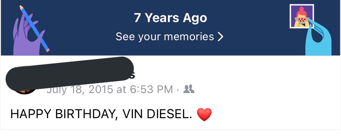 Uh happy birthday, vin diesel? 