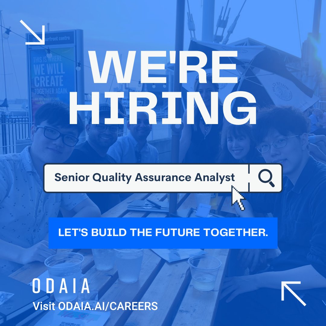 odaiaAI's tweet image. WE&apos;RE HIRING! 📣

Check out our career page:
lnkd.in/gsHXS3d

Senior Quality Assurance Analyst:
jobs.lever.co/OdaiaIntellige…

#ODAIA #startup #engineeringroles #softwareengineer #torontostartup