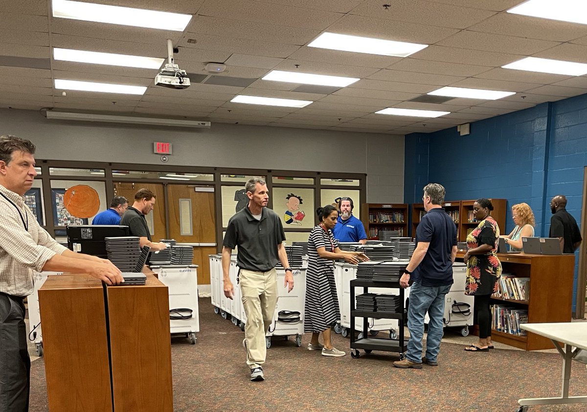 Nicholson is so thankful for the many hands that help throughout the summer!  Can’t wait to see the students use these laptops! <a href="/NicholsonEleme2/">Nicholson Elementary</a> <a href="/hoilmanf1/">Faith Harmeyer</a> <a href="/CourtneyKelly05/">Courtney Kelly</a> <a href="/cobbschools/">Cobb County Schools</a>
#nicholsonstars
