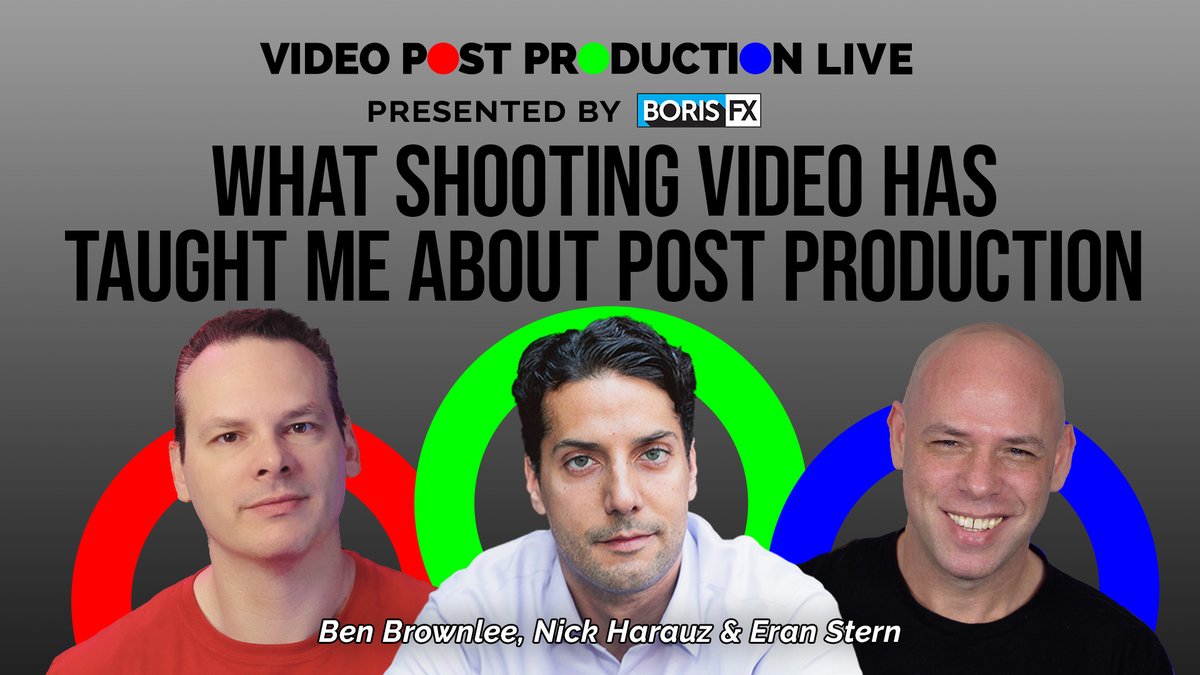 sternfx's tweet photo. Come join me and @nickharauz for Video Post Production Weekly Live on July 26th @ 9am PST/12 EST.
We’ll be joined by Ben Brownlee and chat about what his immense shooting background has taught him about post production.
Plus the usual cool @AdobeAE tricks 
https://t.co/hflTQE2fCo https://t.co/PmzTSxMLwt
