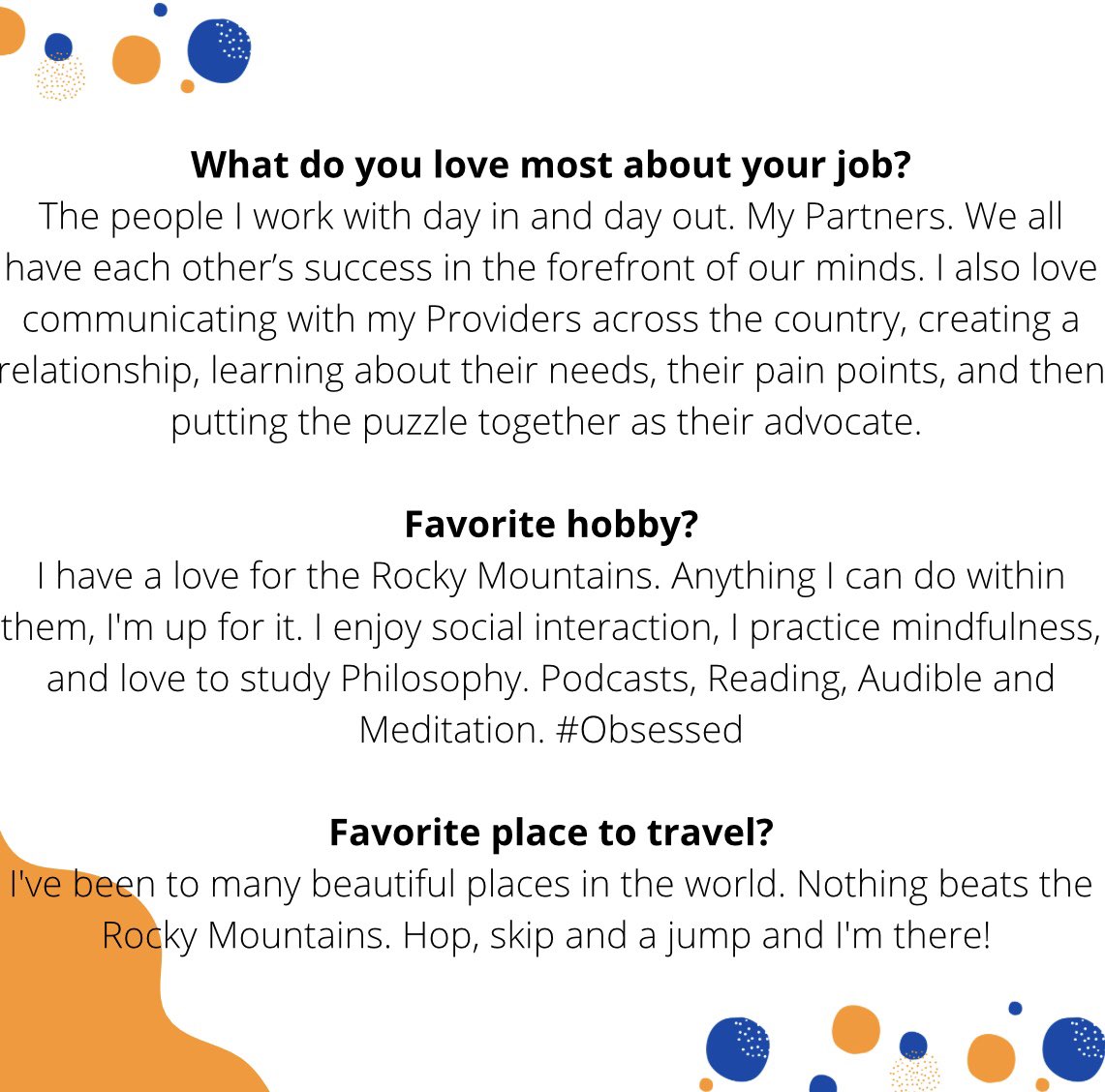 FusionHCS's tweet image. Our #teamhighlight this week is Tauni. Get to her know her! 😊