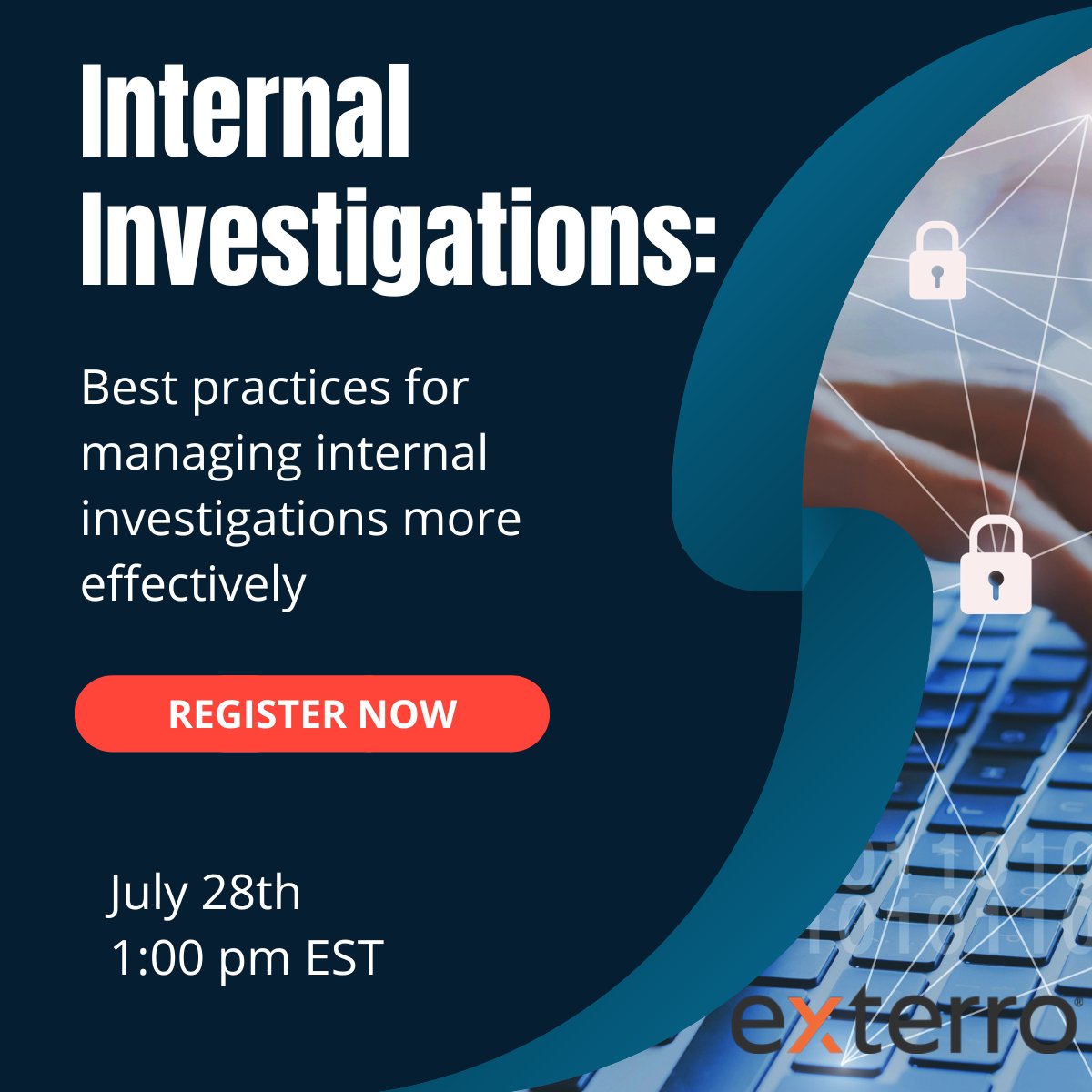 With increasing compliance requirements and growing liability concerns, organizations must be able to thoroughly and quickly conduct internal investigations. Register now for this webinar brought to you by Exterro go.exterro.com/l/43312/2022-0…
