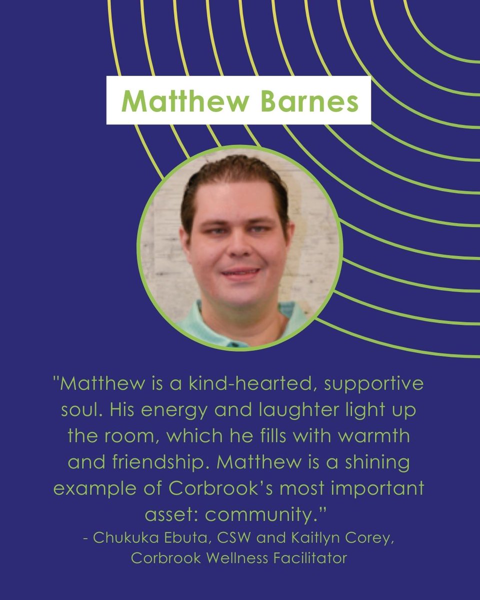 CorbrookCanada's tweet photo. We wanted to highlight our 2021 Helen Walter Award Winners, Komatie (Michelle) Lakeram & Matthew Barnes. Both outstanding members of the Corbrook community!🌟
#inthistogether #corbrook #corbrooktoronto #corbrookcanada #corbrookawakeningabilities https://t.co/4CW3UEAtF4