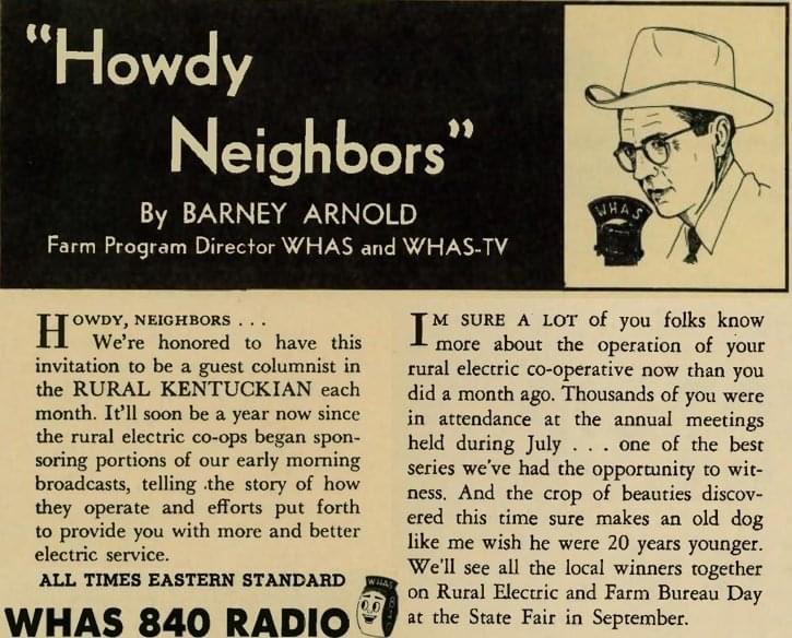 KentuckyLiving's tweet photo. Congratulations @840WHAS on your centennial!
We are proud to share in your storied history.
Among the WHAS names in our pages are Barney Arnold, Fred Wiche, Cawood Ledford, Byron Crawford and Joe Arnold.
Here’s to 💯! #WHAS100💥 https://t.co/im2bgEmxer