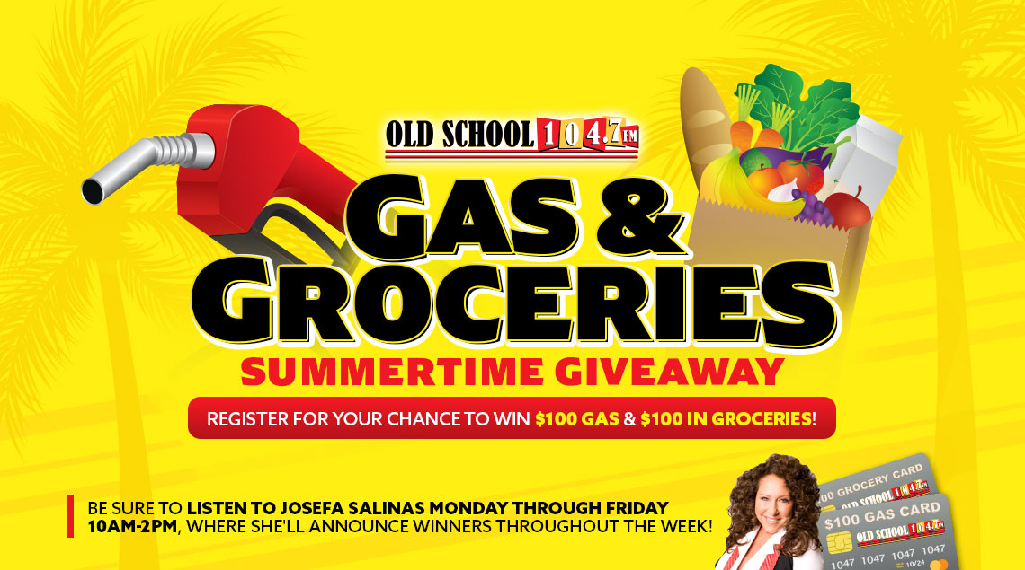oldschool1047's tweet photo. Win $100 in FREE Gas AND $100 in FREE Groceries to fuel your Summer plans! Register NOW at https://t.co/PsIvHnxxzT for your chance to win, then make sure to listen to @josefasalinas from 10a-2p Monday through Friday, where she'll announce winners throughout the week. Good luck! https://t.co/fdBThhBMpc