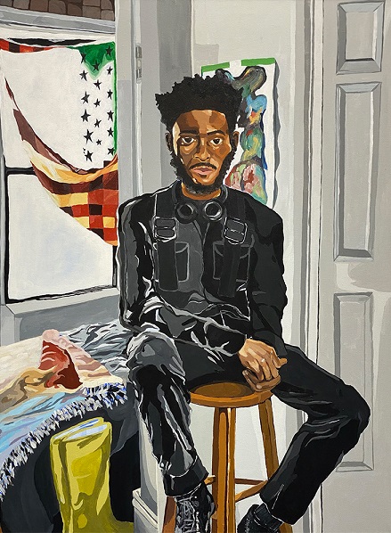 AXA_XL's tweet photo. Introducing #AXAArtPrize finalist, Senia Cade from New York University. Gyasi, 2022 Acrylic on canvas, 48 x 36 inches. @nyuart #artprize #axaxl #artcompetition #figurativeart #knowyoucan https://t.co/BO56PXPgVG