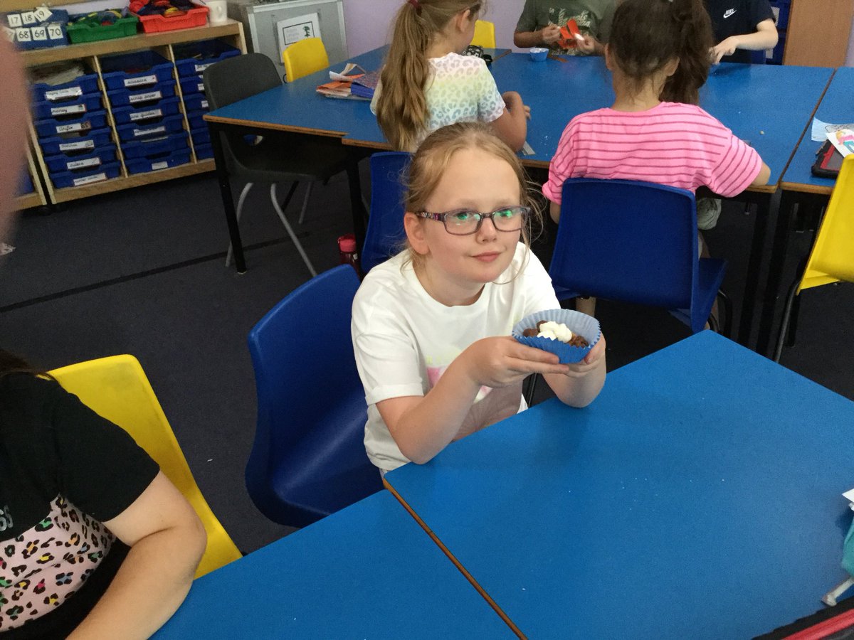 In DT today, we changed our plans to create mini rocky roads. The chocolate melted nicely outside; we mixed it with biscuits, marshmallows and chocolate raisins. A couple of hours in the fridge and we enjoyed them this afternoon after our ice lollies. <a href="/scanlon_mrs/">Mrs Scanlon</a> <a href="/MissWilson95/">Miss Wilson</a>