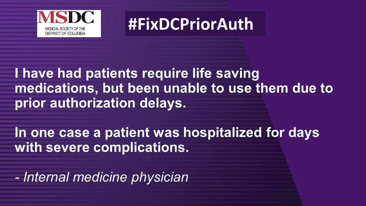 MedSocDC's tweet photo. Patients need timely access to life saving medications. Patients need #priorauthreform. #FixDCPriorAuth https://t.co/jeS67fVfAB https://t.co/ECWVANSZG7