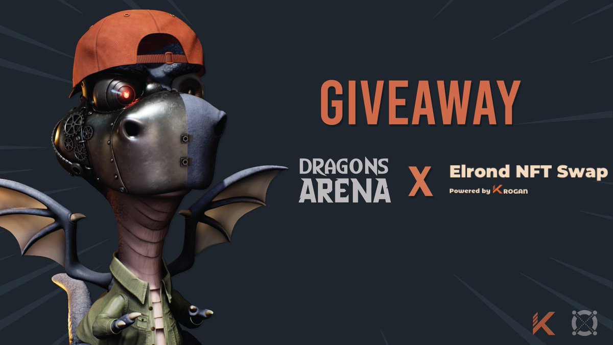 KroganSwap's tweet photo. #ElrondGiveaway 🍀

To celebrate @DragonsArena_io 2nd mint batch on July 21 we're giving away:

1x Epic Dragons Arena (FP 4 EGLD)🎁
1x 0.5 $EGLD

✅ Follow @ElrondNFTSwap &amp; @DragonsArena_io
✅ RT &amp; Like 🔁❤️
✅ Tag friends
✅ Join https://t.co/0Y0SrzVHN3 &amp; https://t.co/q7FfKsddgX https://t.co/j1K3zw18cW