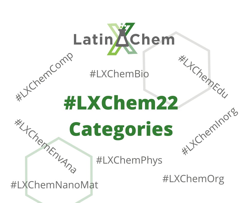 Here are our eight #LXChem22 categories! Stay tuned for more info for each one:

#LXChemBio
#LXChemComp
#LXChemEdu
#LXChemEnvAna
#LXChemInorg
#LXChemNanoMat
#LXChemOrg
#LXChemPhys

Which Team #LXChem are you this year? ⚗️🧪