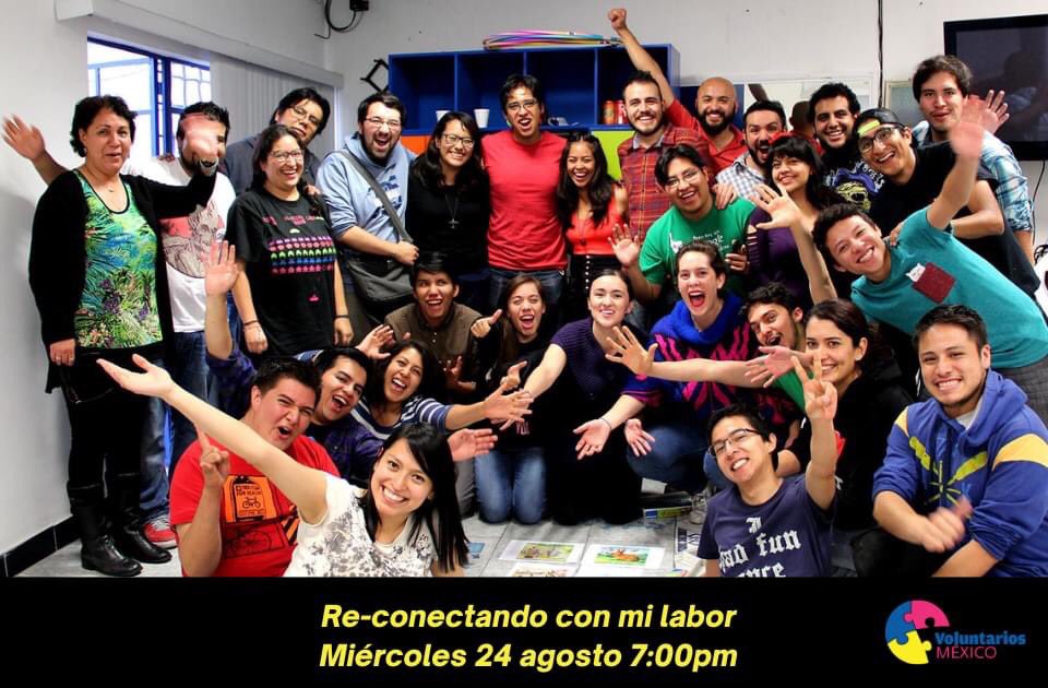 Sabemos que la pandemia nos alejó un poco, pero es momento de sacudirnos el polvo y motivarnos!

Anótate a la plática virtual "Re-conectando con mi labor" que nuestros amigos de endorfina mx darán exclusivamente p nuestra comunidad!
Miércoles 24 agosto 7pm
bit.ly/reconectavolsmx