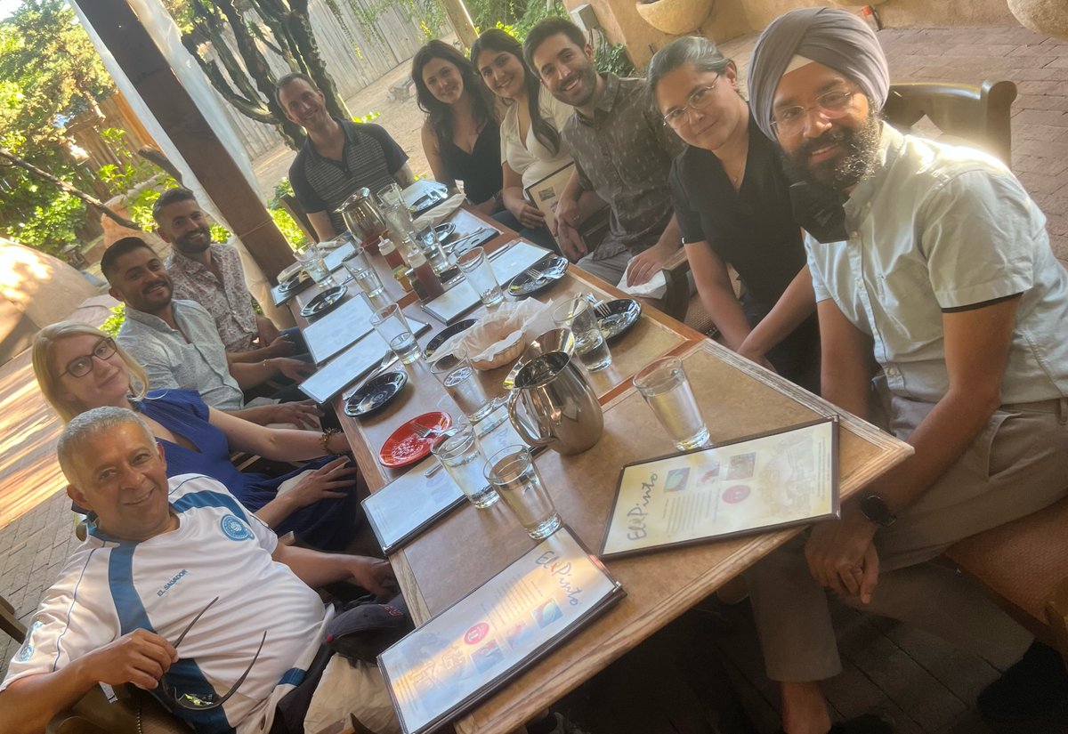 UNMDermatology's tweet photo. Some photos from the new resident welcome party at UNM. We are thrilled to have you with us! 
@ealtmanmd @SStepenaskie @joannafair1 @UNMHSC @UNMHospital @AimeeSmidt @confocalist @ns_barbosa @CyrelleMD @ProfsofDerm @AADmember https://t.co/roaOzO3Iws
