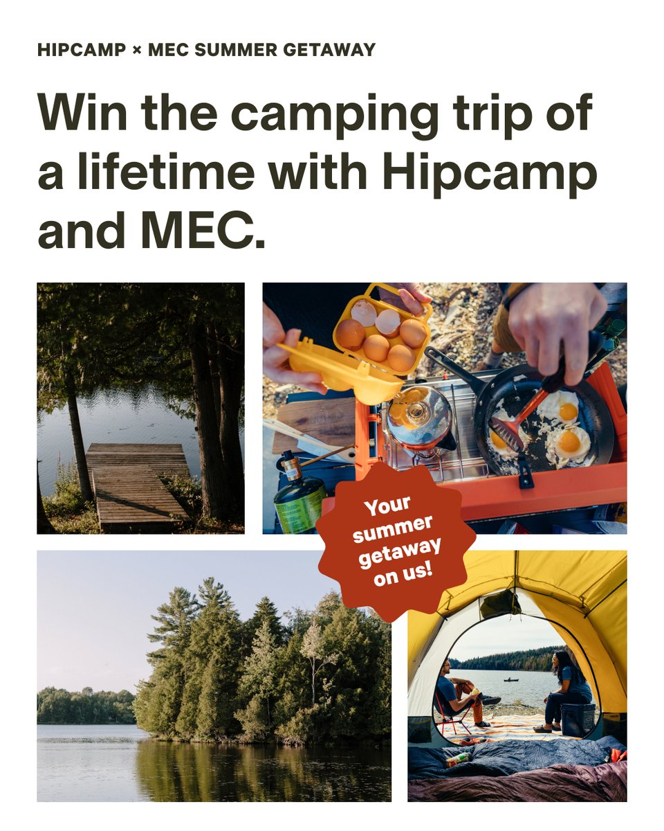 We’re teaming up with Hipcamp Canada to bring you the camping trip of a lifetime under the stars. Enter to win a stay at one of Hipcamp’s most unique spots outfitted with all of MEC’s best gear for you to keep. All you need to do is show up!

To enter: mec.ca/en/explore/mec…