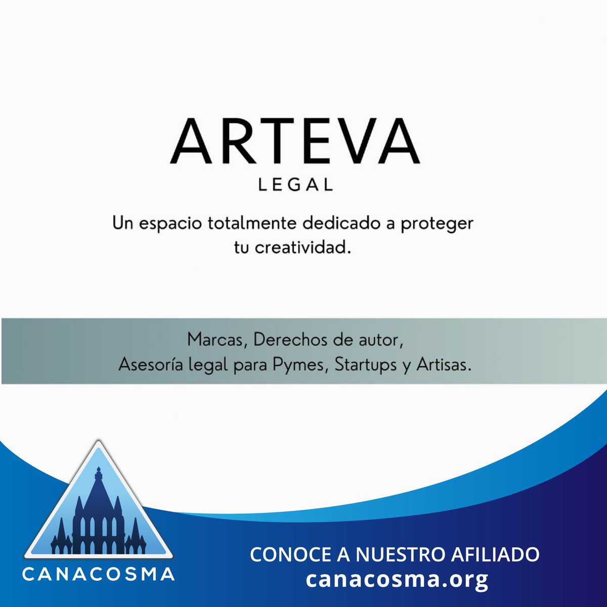 Le damos la bienvenida a nuestro nuevo afiliado ARTEVA. 🔒🕵️🖋

#Afiliado #Arteva #Proteccion #Creatividad #CANACOSMA