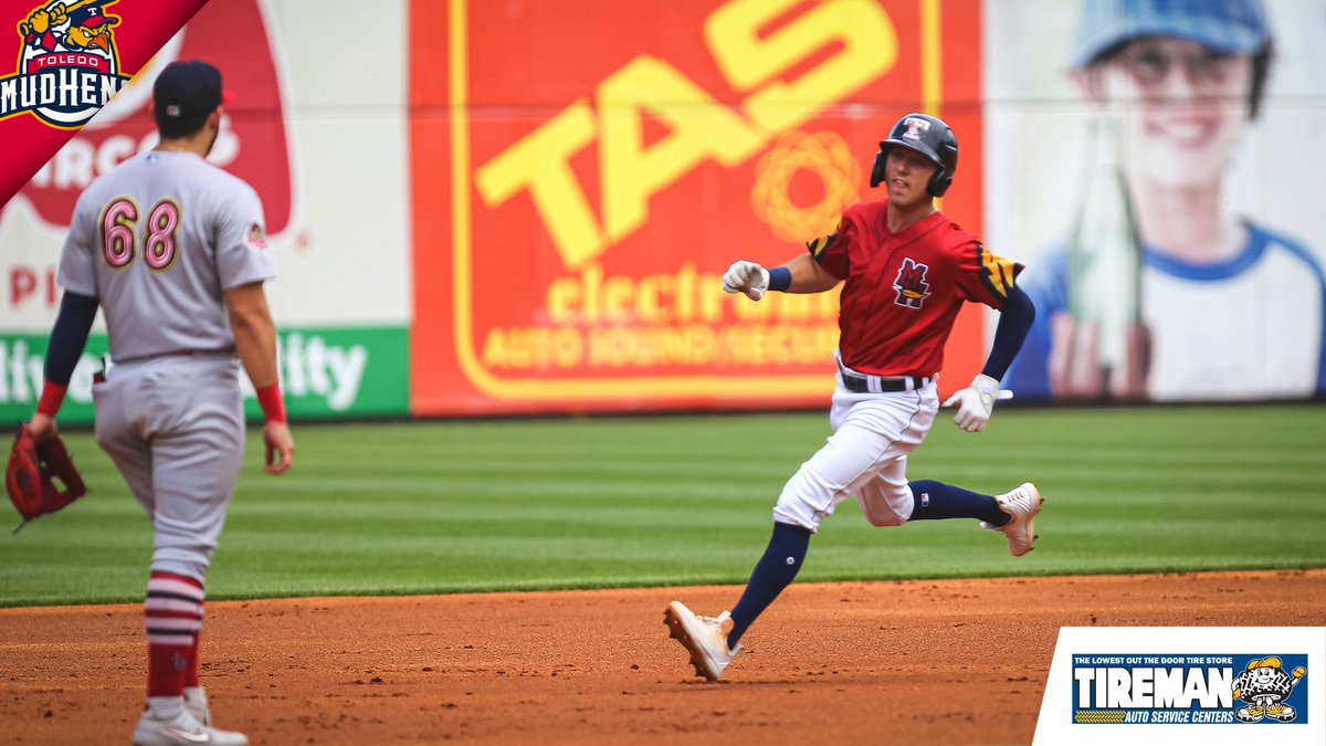 MudHens's tweet photo. What a return. 💥

@kodyclem is our @etireman Player of the Week after notching two homers, five RBI, a walk, and a run scored in his first game back last Wednesday. https://t.co/9wam3fhe0h