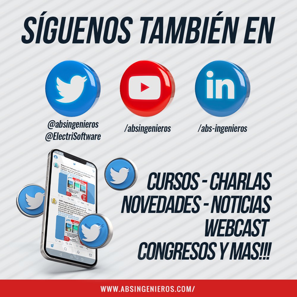 ElectriSoftware's tweet image. Ahora síguenos también en nuestras siguientes paginas: 
YouTube 
youtube.com/user/absingeni…
Linktree
linktr.ee/absingenieros
👉Contáctenos al WhatsApp:
wa.me/51987571150
wa.me/51991341822
wa.me/51964258532
#ABSingenieros #ElectricalSoftware