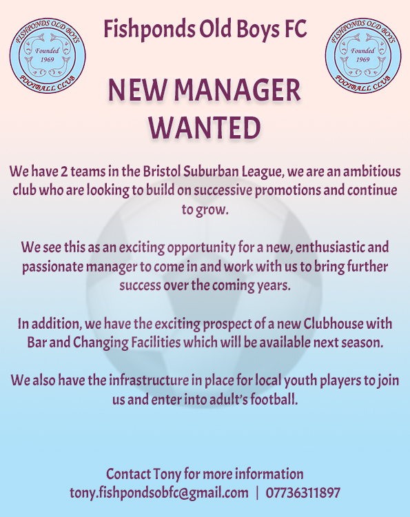 Manager wanted.

We are still on the look out for some new blood to lead our teams. Get in touch if you want to be involved.