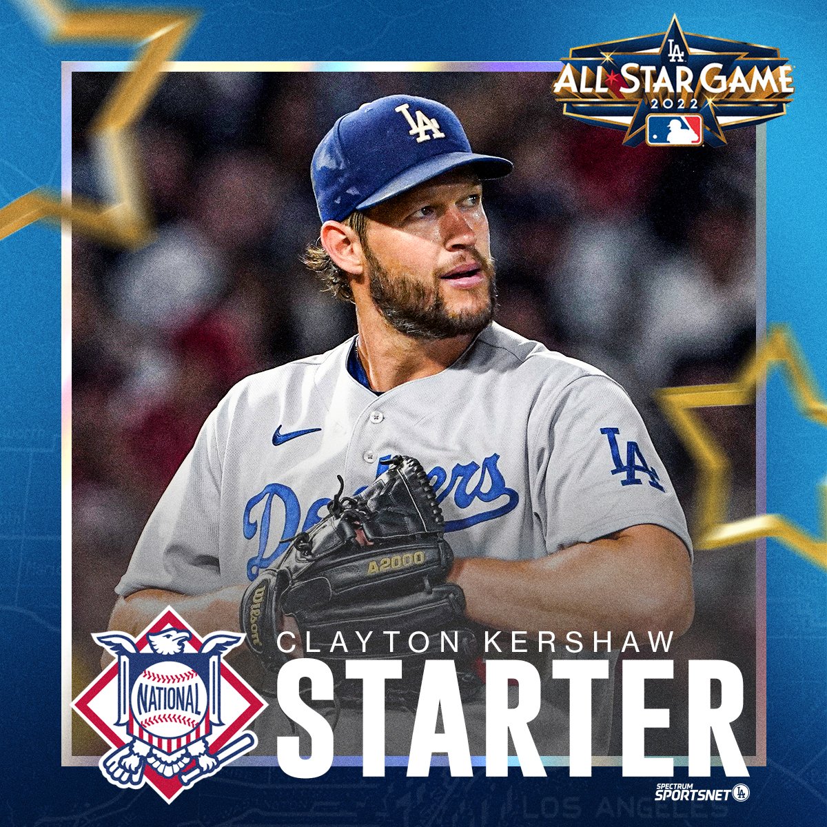Your NL All-Star starter, <a href="/ClaytonKersh22/">Clayton Kershaw</a>! 🙌