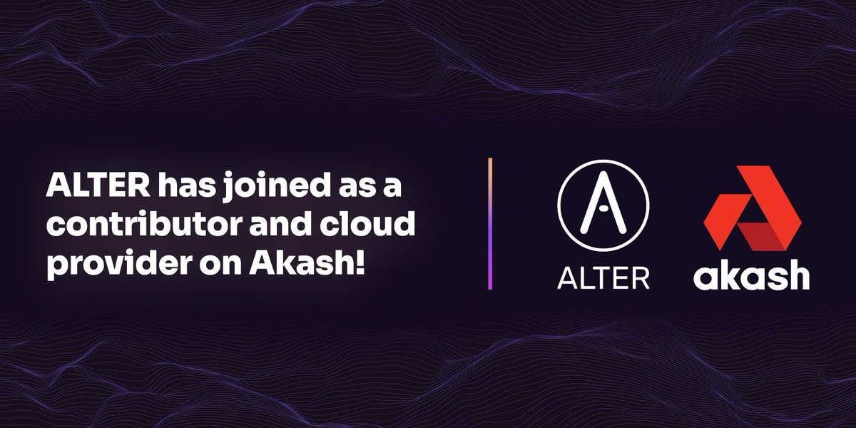 AlterDapp's tweet image. Practising Web3 approach by actionable steps by utilising @akashnet_ ! ⚛️

✅ ALTER launched a validator on Akash
✅ Became a provider
✅ Hosted altermail.live on Akash
🏗️ Upcoming “Stake-To-Access” for $AKT
🏗️ Utilize more Akash services for ALTER dapp
🏗️ Case-study
