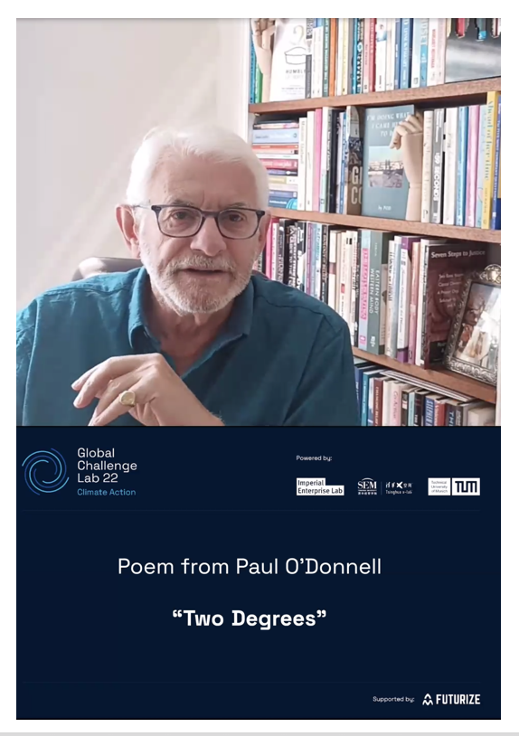 sylvanacaloni's tweet photo. #GCL22 innovative, collaborative, engaging and creative. Congratulations to all participants & winners. Great to hear "Two Degrees" poem by @pododonnell @Futurize_Studio @ICEnterpriseLab @Tsinghua_Uni #powerofpoetry #sdg13 https://t.co/fNA8nBLgme