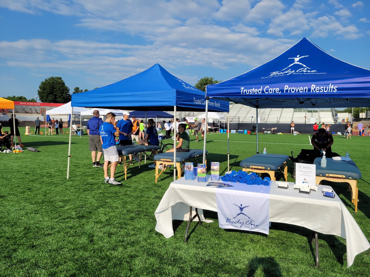 BodyOnePT's tweet photo. #BodyOnePT had a blast Saturday at the annual #JMF5k ! We stretched lots of runners and walkers and talked to tons of awesome event participants. We love this event & are so glad to sponsor the #jospehmaleyfoundation ! https://t.co/LoEiWu2ros