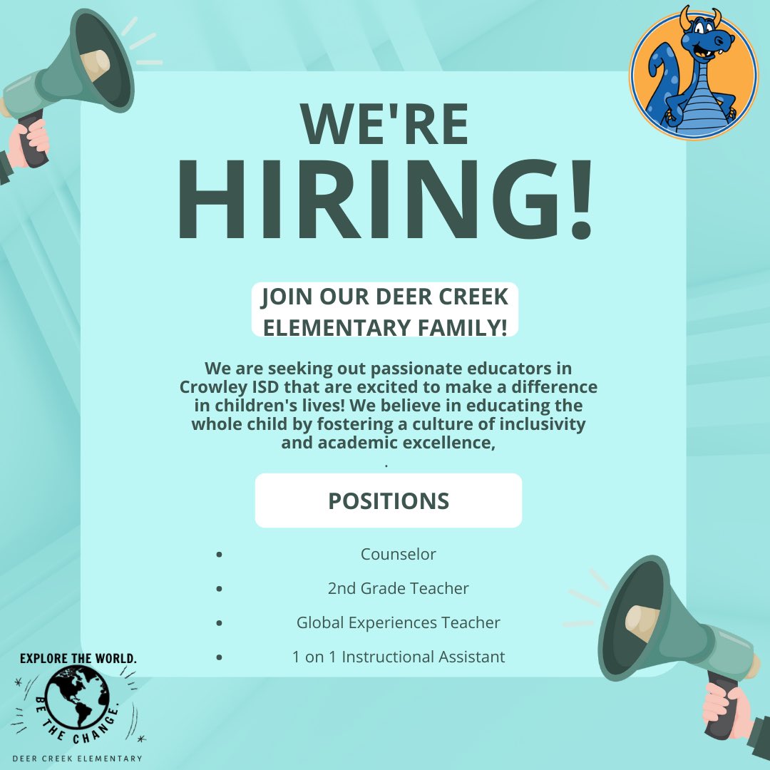 kali_saleh's tweet photo. We are looking for passionate educators to join our team! Please see below for our open positions. Reach out if you’re interested! We’d love to meet you. 😊 
DM me or comment below for more info. https://t.co/nwz3osLrVy