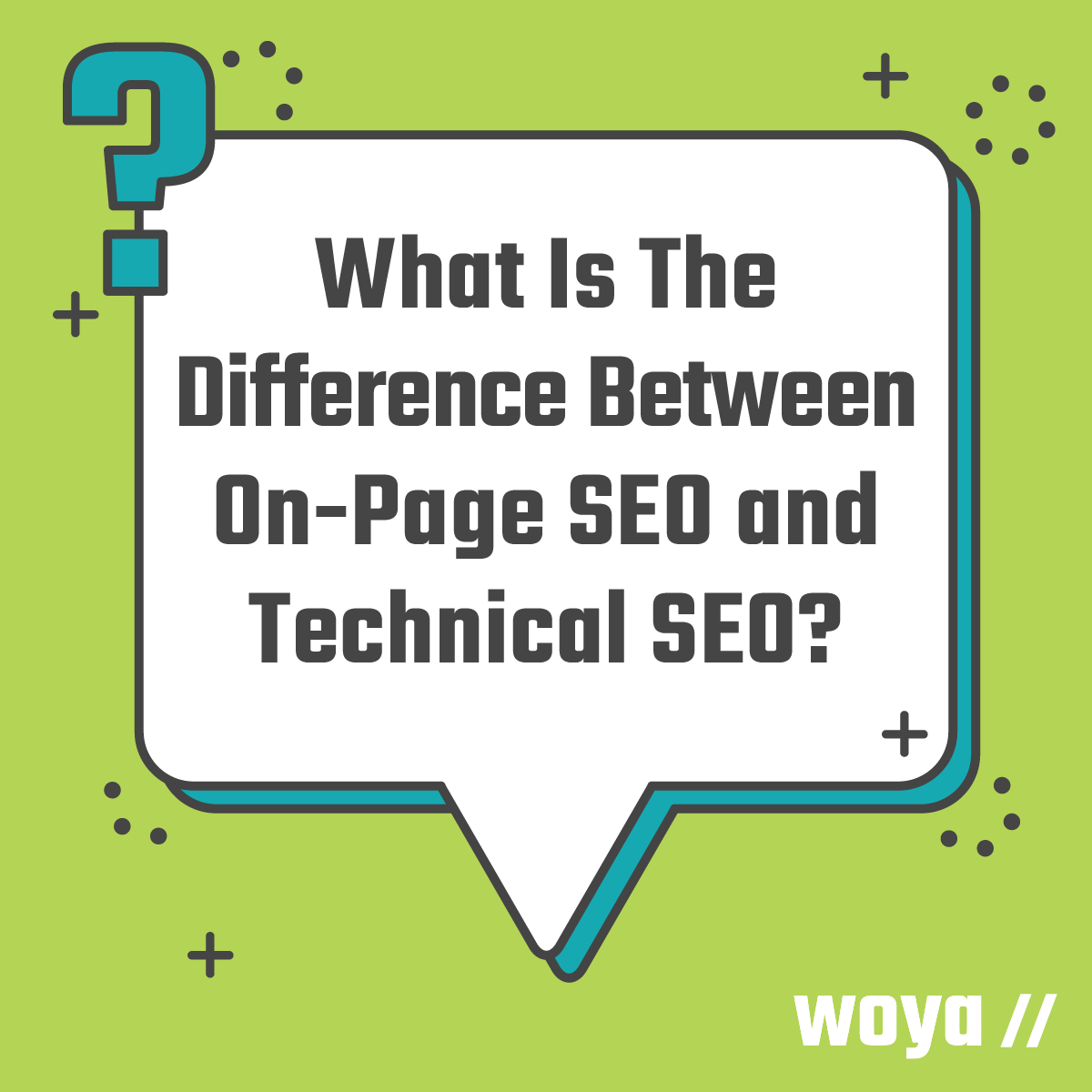 On-page #SEO is the optimisation of content &amp; things like meta tags, images etc.💡 Technical SEO is the optimisation of technical aspects of a website in order to increase the ranking of its page, such as site speed, site maps etc. 🚀 woya.co.uk/blog/on-page-a… #SeoTips #woyadigital