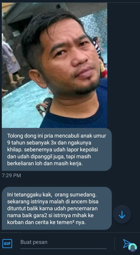 TW // pelecehan seksual

💚 tolong bantu sender ya teman-teman... terima kasih