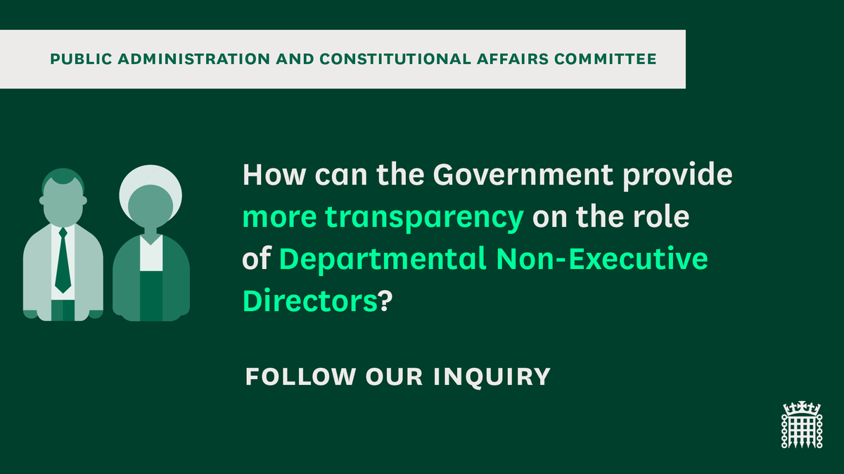 CommonsPACAC's tweet photo. Tomorrow we are questioning @DrMatthewGill @instituteforgov , Alan Cogbill formerly @ConUnit_UCL and @wheatley_martin @GovernSmarter as part of our inquiry into the role of Non-Executive Directors in Government

Tuesday 19th July 10am 📺, https://t.co/YhVn8SeeFe https://t.co/QfLKtqhl0M