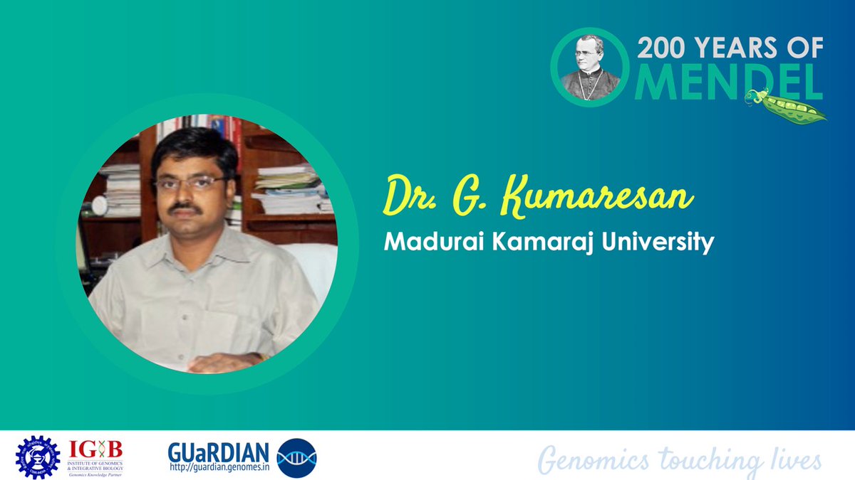 vinodscaria's tweet photo. In our series of interviews commemorating 200th birth anniversary of Gregor Mendel, today we have Dr. G Kumaresan of Madurai Kamaraj University discussing with @AasthaVatsyayan
👉https://t.co/uxuqzPmiKJ
#200yearsofMendel https://t.co/qMWBqhefuP