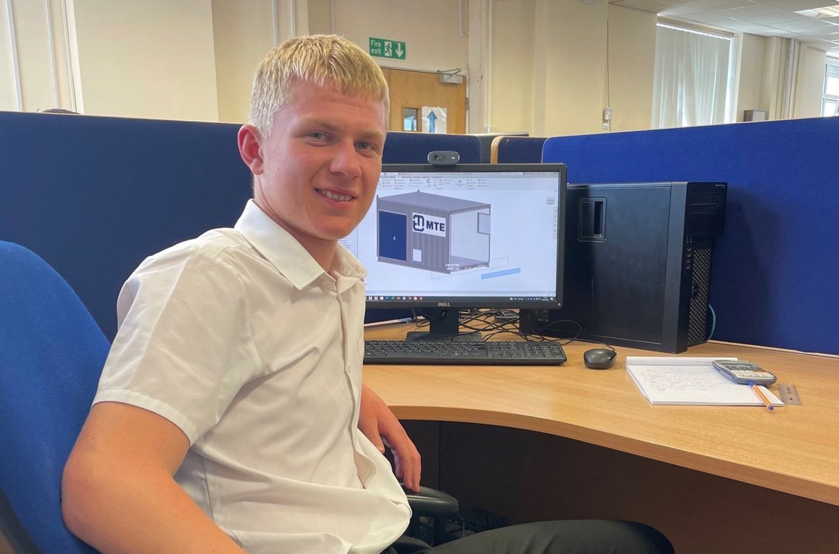 Last week MTE welcomed Kieran, a year 10 student from St. Bede's school in Peterlee for his work experience week! Kieran has an interest in design engineering and therefore spent the week with our in-house design team.

#STEM #Engineering #Future