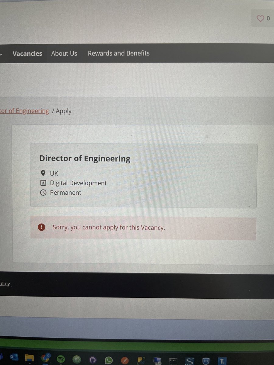 Chris_________M's tweet photo. @RAC_Careers good afternoon, you have advertised an amazing opportunity, but I don’t understand why I can’t apply for it 😩 Cpuld you help out? https://t.co/SQmU65JReU
