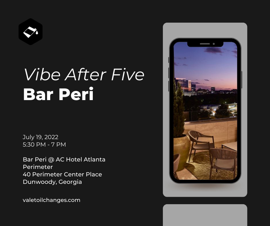 ValetOilChris's tweet photo. I will see you all at Bar Peri tomorrow night for the next Perimeter Chamber networking event!

Who else is attending?

https://t.co/JD7PilPG4E
#oilchange
#valetoilchanges https://t.co/sLwUXhdUSt