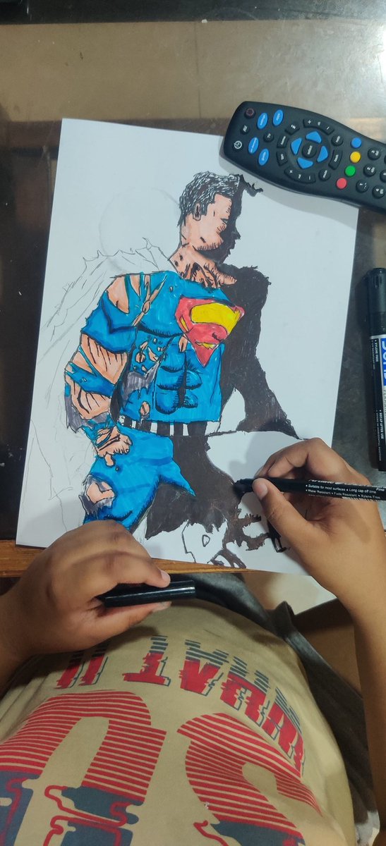 unaku_jj's tweet photo. Kiddos masterpiece in progress.... nalaiku exam vere, yenna panna poradho enno!
#ItsSuperman
#CartoonArt
#Superman
#JusticeLeague https://t.co/6Ge0O5JwDA