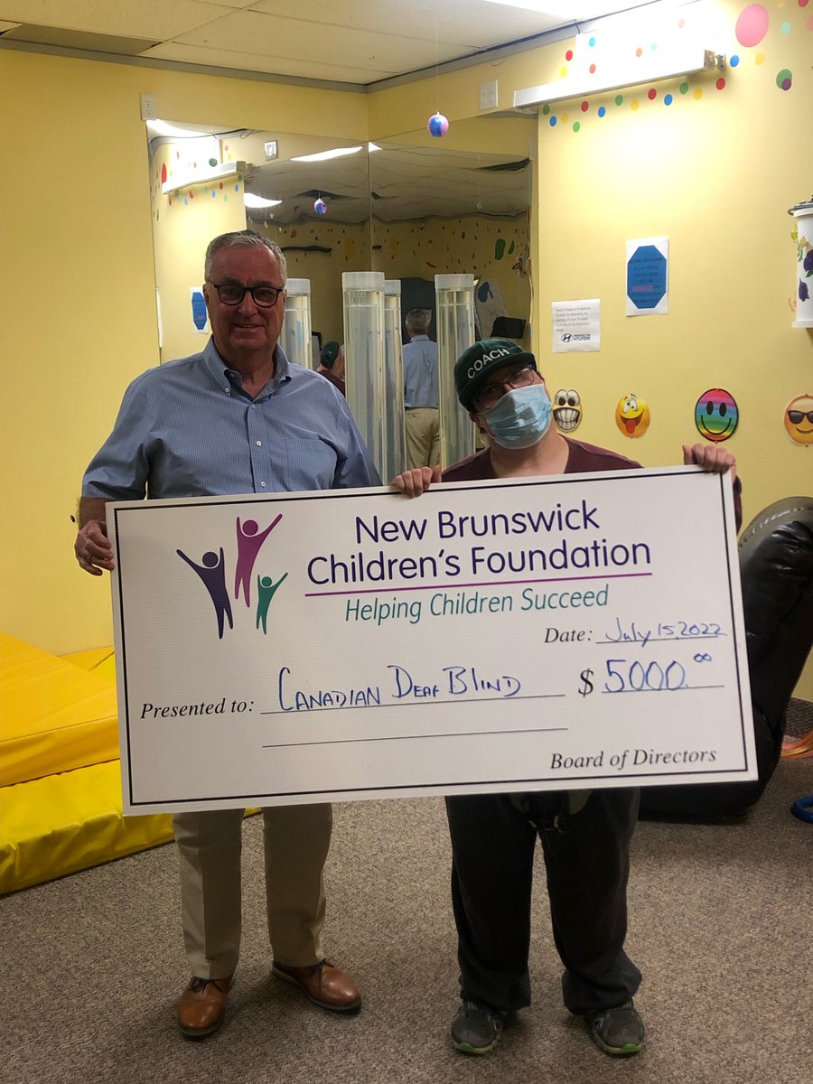 nbchildren's tweet photo. We're so pleased to help the Canadian Deafblind Association-NB Inc., Fredericton with costs of two programs – Summer Intervention and Sensory Camp. We hope the kids have an amazing camp adventure! https://t.co/ULIKx8Oqmm