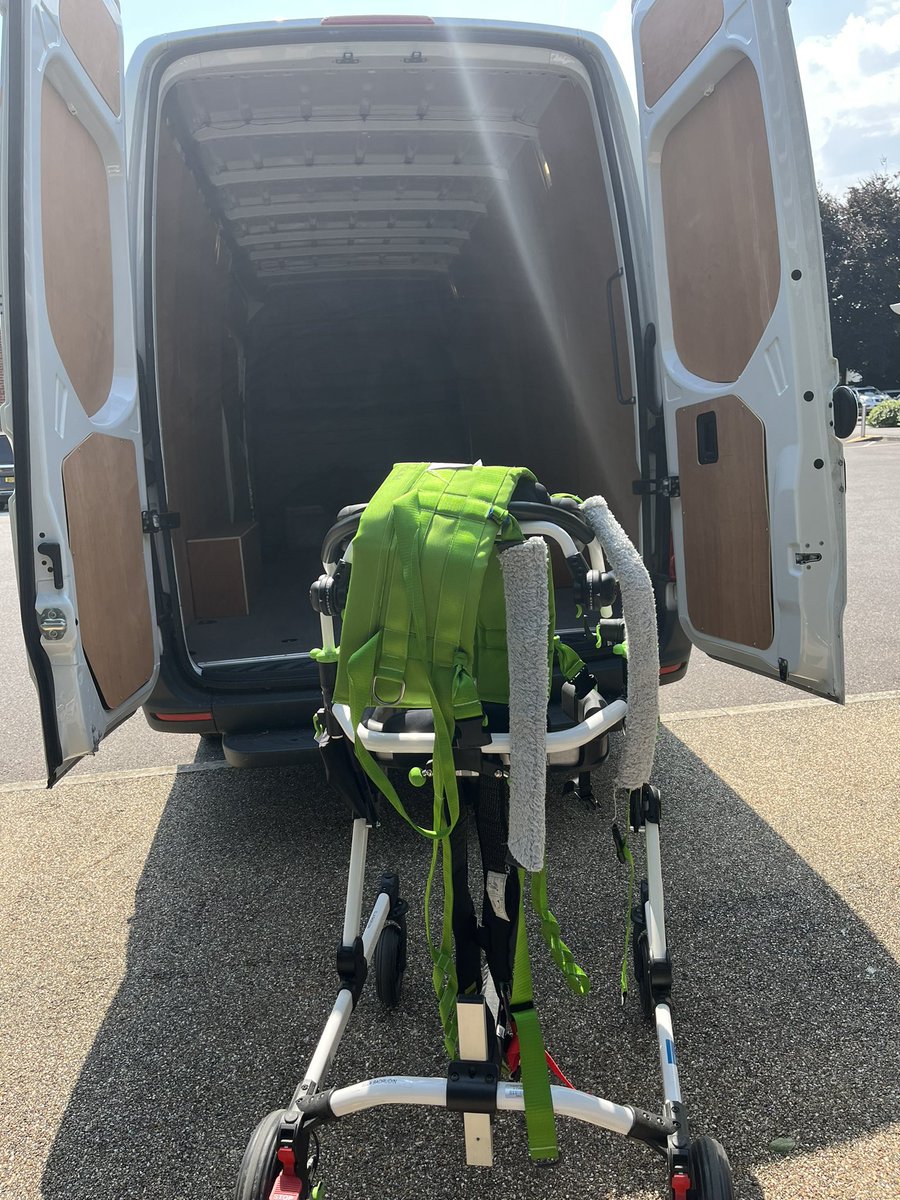 scott2gocourier's tweet photo. As end of school term approaches, we were delighted to once again to assist a parent of a student at the wonderful @treloars in transporting a standing frame and walker from Holybourne to their home for the holidays earlier today #summer #education #Holybourne #schoolholidays https://t.co/Q9cvUM3Nwl