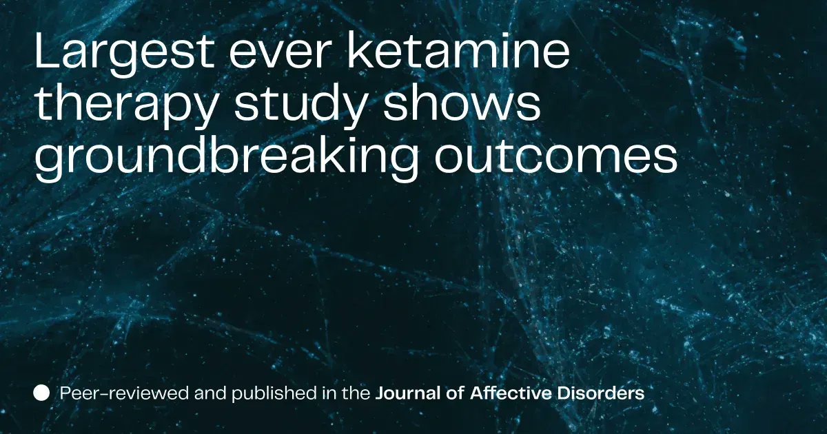 Largest ever study of at-home ketamine therapy shows a greater reduction in depression symptoms than seen in antidepressant studies buff.ly/3PsRZ3K