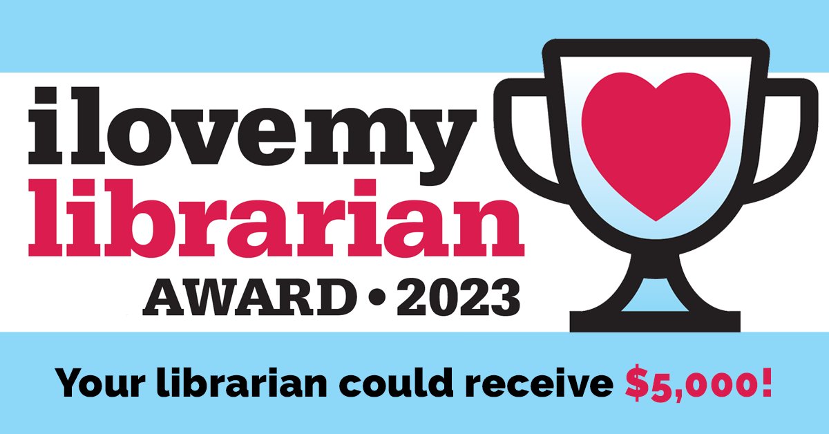 Spread librarian love! Nominate an extraordinary librarian for the #ILoveMyLibrarian Award. bit.ly/3uVK4V0