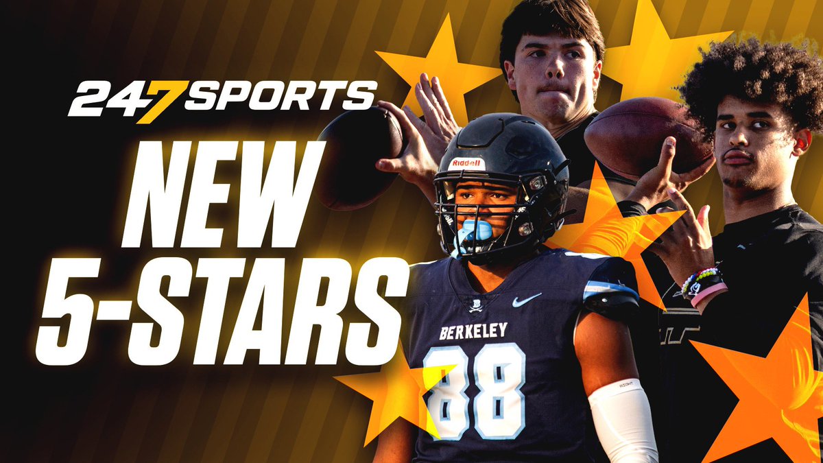 🚨 𝐅𝐈𝐕𝐄-𝐒𝐓𝐀𝐑 𝐑𝐄𝐕𝐄𝐀𝐋 🚨 We are unveiling the newest 5 ⭐️ prospects LIVE on the @247Sports YouTube right now! Join in ⤵️ 🎥: youtu.be/Thls3DyuBBo
