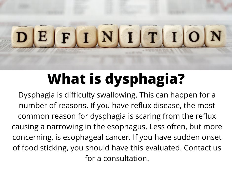 If you have dysphagia- don't wait. Get it evaluated!
#IERSurgery #GERD #AFS
ow.ly/bOt350JSoqC