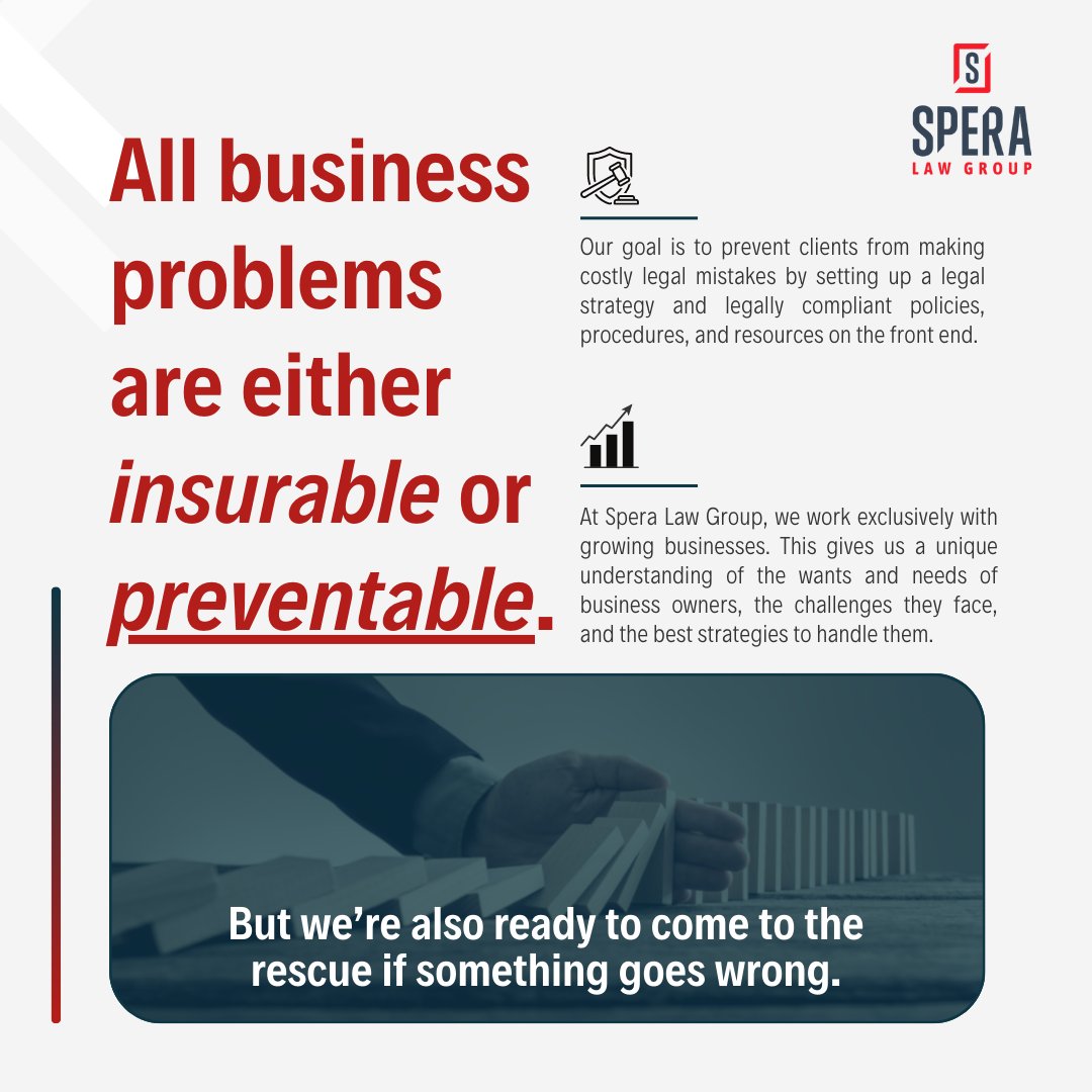 SperaLaw's tweet photo. Membership Monday: All business problems are either insurable or PREVENTABLE. 

Learn more at https://t.co/cvkahzQPc0  

#MembershipMonday #attorney #lawyer #law #lawfirm #legal #lawyers #lawyersofinstagram #attorneyatlaw #attorneys https://t.co/o5SBabS8LJ