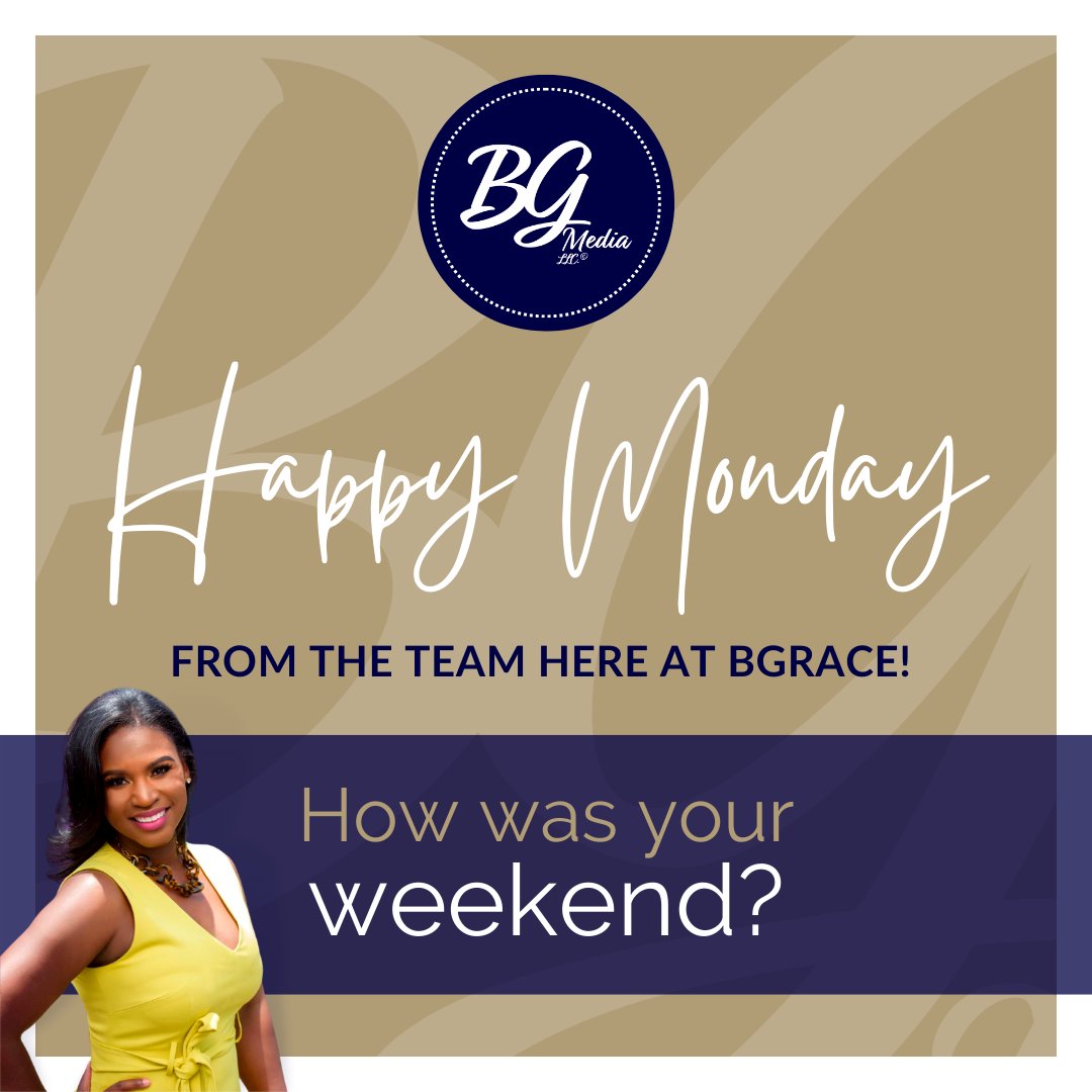 BGraceMedia's tweet photo. Happy Monday from the team here at BGrace!
We strive to produce the best work for our clients, so that is why every Monday morning, we do a client evaluation. This is an important step in our Monday morning routine!
#BGrace #PR #blackownedbusiness
#PublicRelations
#BGM
#AACE https://t.co/ACu3RHQgKt