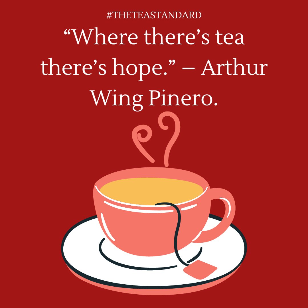 theteastandard's tweet photo. #TheTEAStandard "Where there's tea, there's hope." -Arthur Wing Pinero
#TEATime#LoveTea#TEALife https://t.co/EANgKARPaT