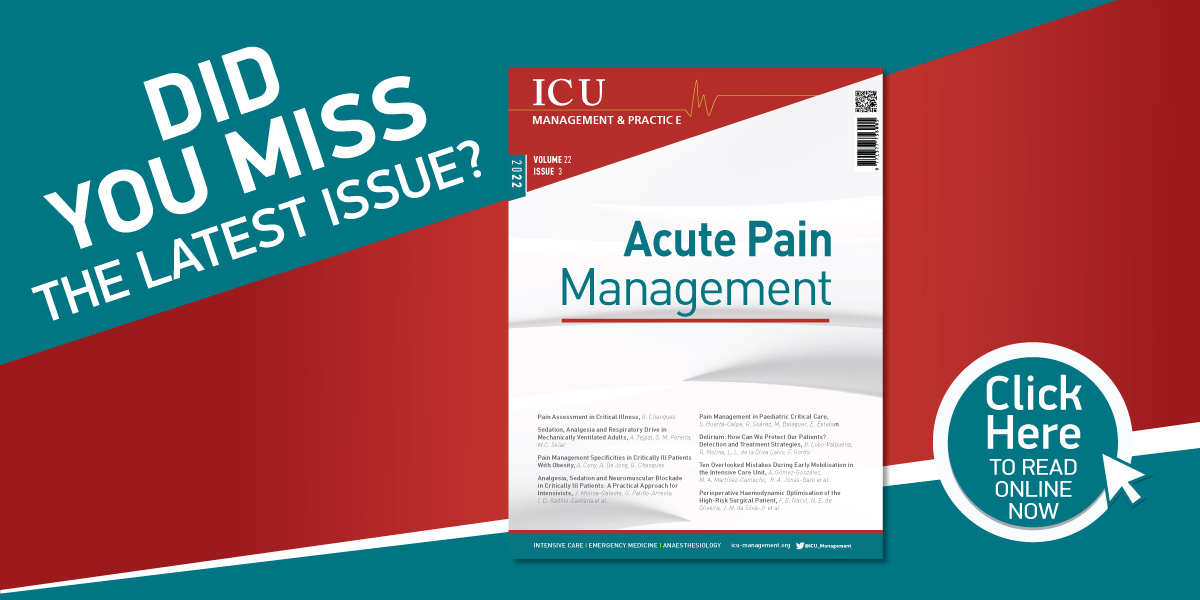 ICU Management on Twitter "Did you miss our latest issue ‘Acute Pain
